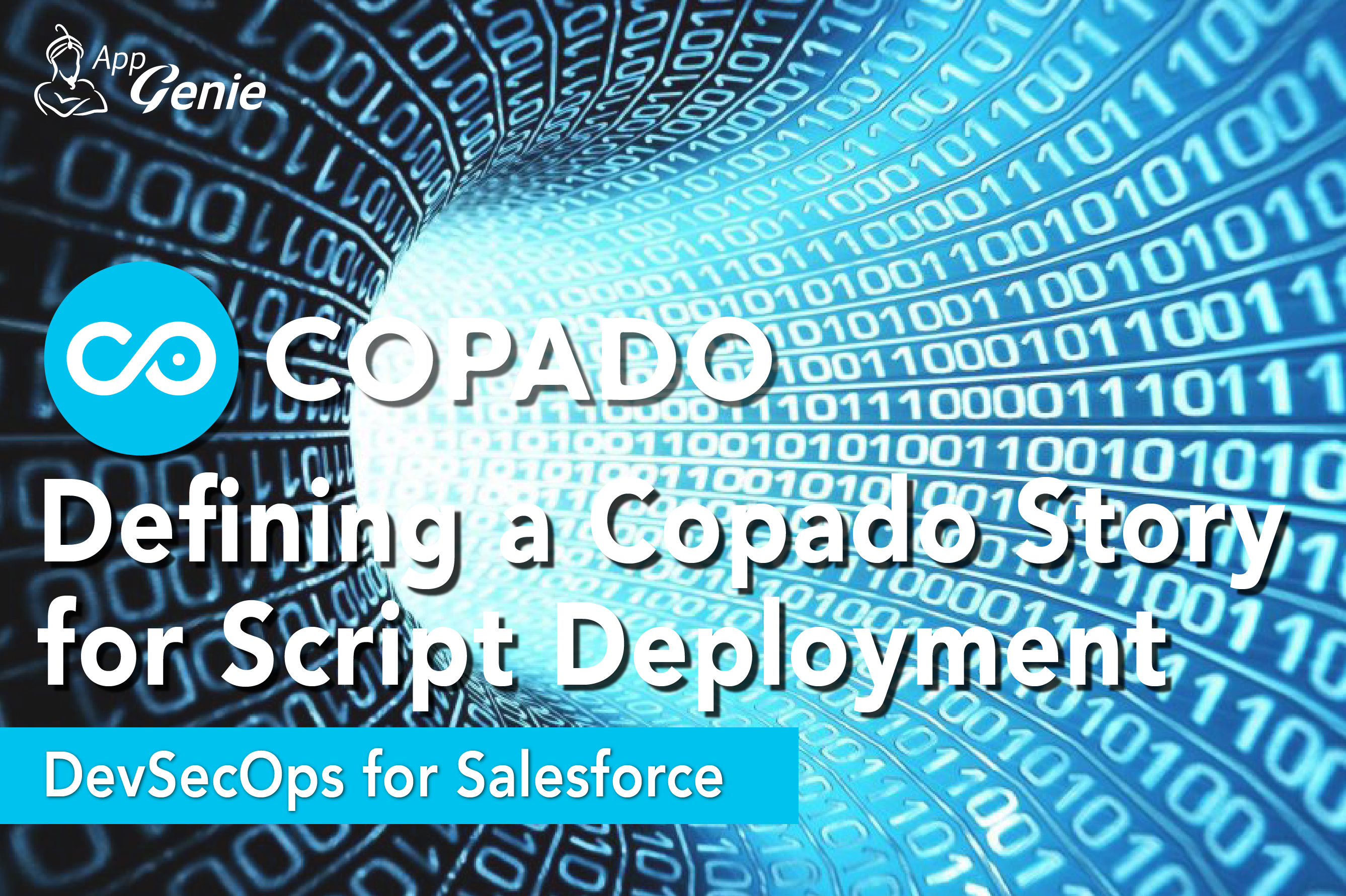 A Copado user story that carries no metadata, only a script to run against the target org